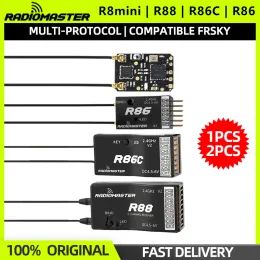Рыномимастер Rannes v2 -приемник R8mini R88 R86C R86 v2.0 6CH/8CH 2,4 ГГц RX Рецептор SBUS RSSI для FRSKY D8 D16 TX16S SE RC FPV DRONES