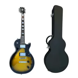 Gitar 2022 Klasik Marka Elektro Gitar LP Elektro Gitar Altın Toz Parlak Yüzey Performans Seviyesi Evde Ücretsiz Teslimat.