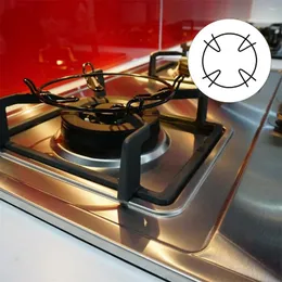Armazenamento de cozinha 4 PCs fogão a gás Grades de substituição Rack de bancada Wok Setors redonda Grill anel de ferro panela