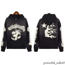 Дизайнерская толстовка Hellstar Hoodie Hodies Hellstars Американские повседневные брюки.