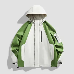 Mountain Outdoor Assault -Anzug wasserdichte Jacke für Herren Frühlings- und Herbstfarbe passende Windschutz -Sportjacke mit Kapuze mit Kapuze