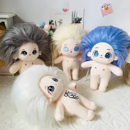 20cm 면화 인형 패션 귀여운 누드 인형 어린이 플러시 장난감 소녀 휴일 선물 크리스마스 생일 240407