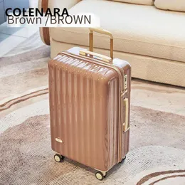 Suitcases COLENARA 20"22"24"26"28"30 Inch Rolling Luggage ASB PC Boarding Case Ultralight Trolley Silent Wheel Cabin Suitcase