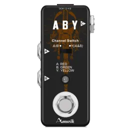 Cables Amuzik LEF330 ABY Switch Line Selector Selection Channel Pedal Mini AB Box Switcher Electric Guitar