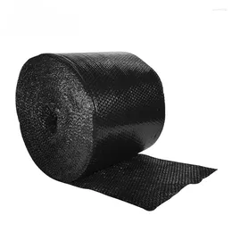 Aufbewahrungstaschen 40 cmwidth Black Bubble Film Stoßdämpfer Wickelschaum Rollbeutel Papierverpackung Doppelschicht zerbrechlicher Druck Relieftransport