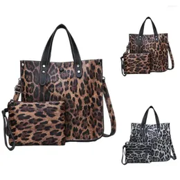 Umhängetaschen Frauen Leopard großer Kapazität Faux Leder Crossbody Bag Tote Beutel Reise Reise