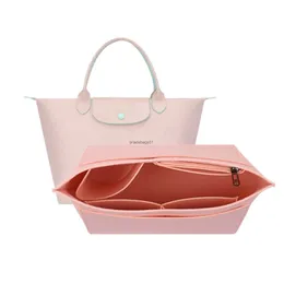 Designväska LongXiang Dumpling Bun Inner Container Bag kan anpassas med flera fack för förvaring. tvätt och skötsel. Felt Makeup