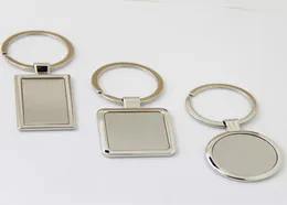 Whole50Pcs Blank Metal Key Chain Promotion Key Tags Customize Logo Laser Key rings 8522852