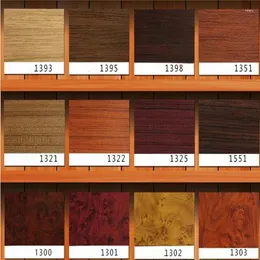 Naklejki okienne 1.24x0.5m Różny typ drewna zbóż wnętrza Teksturowana naklejka