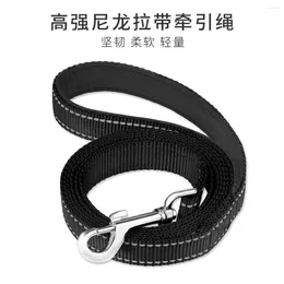 Dog Apparel Night Reflection Pet Towing Rope 1.2/1.5/1.8m Guard Walking Training Leash Cats Dogs Harness Collar Lead Strap