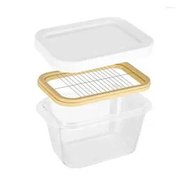 Plates Butter Cutting Box With Lid Cheese Crisper Rectangular Storage Cutter Splitting Case