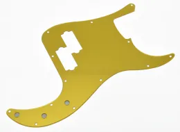 Kabel Gold Mirror P Bass Pickguard PB Scratch Plate Passt USA Precision Bass Gitarre