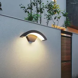 Lâmpada de parede Luminária ao ar livre à prova d'água IP65 Radar Motion Sensor Iluminação Garden de varanda da varanda fora do vestíbulo