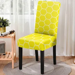 Chair Covers 3D Print Cover For Kitchen Stools Nordic Style Geometric Spandex Dust-proof Seat Protector Home Decor