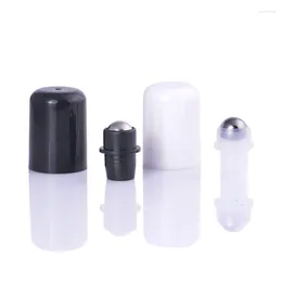 Depolama Şişeleri 18mm çelik boncuk bilyalı fiş 10ml 15ml Cam Parfüm Silindiri Şişe Metal Durdurucu Kapaklarla Rulo