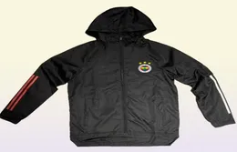 Взрослый 20 21 Фенербахче штурмарные куртки с капюшоном 2020 2021 Спортивные куртки с капюшоном на молнии Зимнее пальто бег Men039s JA7736608