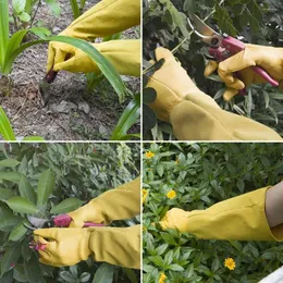 Einweghandschuhe beschnitten Handschuh atmungsaktives schützender Langarm 1Pair -Ärmel Gartenblumendruck