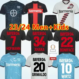 23 24 Bayer 04 Leverkusen Soccer Jerseys x H a K a boniface palacios wirtz grimaldo hofmann hincapie tapsoba schick frimpong 2023 2024 어린이 특별 축구 셔츠