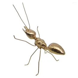 Vasi Ant Ornaments Decorazioni di recinzione Figurina da esterno Golden Bodornment Desktop Craft Crafts Metal Statue Insect Insect Child Insect