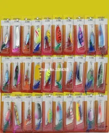 Alta qualidade 30pcs Vários variados de pesca de penas de penas Crankbaits ganchos de iscas de pesca atendem iscas artificiais TK0807 A00123268286