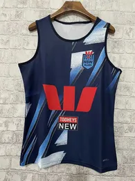 NSW Blues 2023 Mens Home Training Singlet 2023/24 NSW Blues State of Oriter Jersey Rugby Training Size Size S-3XL