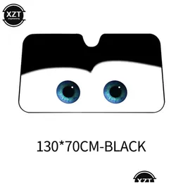 CARRATO DE CARAHADO DE CARROTON Janela de janela de pára -brisa aquecida Visor 4 Color Eyes Big Eyes Pixar 130x70cm Front Sun Protection8377589 Drop Deliver