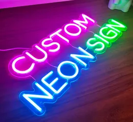 Placas de luz de luz noturna de neon neon personalizadas LED LUZ NEON EMITENDO Word Restaurant Wedding Wedding Decorative Light Scene Layout Presente2570301