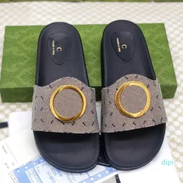 15A Slippers Sandal Pool New Style Slide Women Men Beach Luxury Designer Shoe Sliders Black White White Classic Indoor Outdoor Metal Mule Flat Loafer Sandale Gift with box