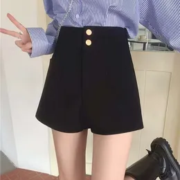 Shorts femininos mulheres heterossexuais uma linha de outono chique ten concurso em todos os bolsos estrondo roupas feminina aluno feminino simples ulzzang fit