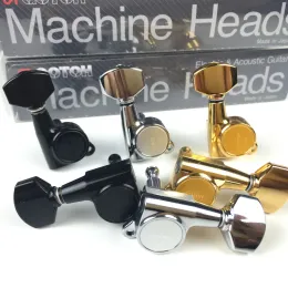 Kablar Original Gotoh SG38107 Electric Guitar Machine Heads Tuners (Chrome Black Gold Silver) Tuning Peg Made in Japan