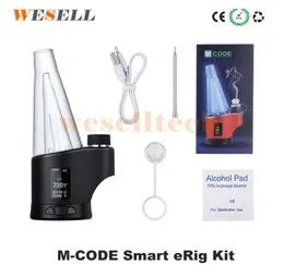 Smoking Pipes Other Smoking Accessories Electronic Hookah Hato Wax Dab kit Vaporizer Atomizer M-code Glass Water Pipe Dhcot 693544286416