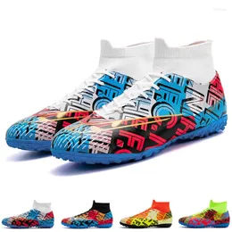 American Football Shoes Boots 2024 Turf Men Cleats Soccer Artificial Glass For Boys Kids Professional Indor Junior High Ankle Arrival