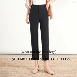 여자 바지 2024 여성 팬트 캐주얼 간단한 의류 9 점 Ropa de Mujer Barata Y Envio Gratis Pantalones Vestir Elegantes