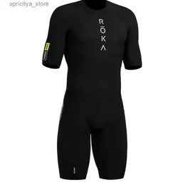 Radsporttrikot setzt 2020 Roka Back Reißverschluss Herren Radsportskinsuit Triathlon Speedsuit Trisuit Kurzer SEVED Speedsuit Maillot Ciclismo Running Clothing L48