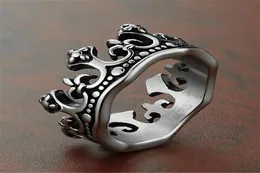 Men039S CH2022 Chrome New Thai Silver Black Crown Ring Fengkro Titanium Steel Casting and Women039s Hearts KBGH6849563