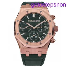 Highend AP Wrist Watch Royal Oak Series 26240or Green Surface Diameter 41mm 18K Rose Gold Material Date Display