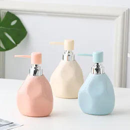 Distributore di sapone liquido macaron color distributori in ceramica sanitizzatore per le mani gel shampoo bottiglia da pressa bagno