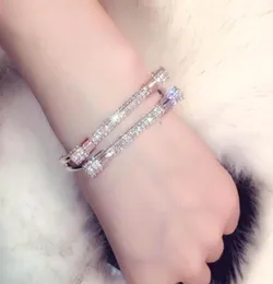 Fashionsimple 및 Full Diamondstudded Bracelet Silver Rose Gold Color Bracelet96165331311910