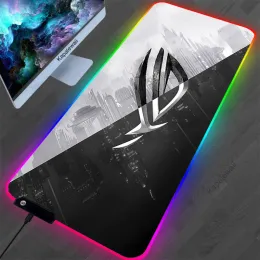 Pads 900x400 Asus Speed Gaming Mousepad Rgb Rog Mouse Pad Gamer Xxl Large Desk Mat Computer Mats Gaming Mat Led Play Mat Table Carpet