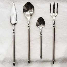 Spoons Dessert Löffel Nordeuropa Diamant Licht Luxus Retro Hauptmahlzeit Edelstahl Western Küche Einfaches Tischgeschirr