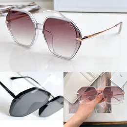 Designer Gallas de tamanho de tamanho grande Mulheres luxuosas de sol ao ar livre Acetato de moldura de metal espelho de metal Lady Beach Tourism Glasses Sunglasses 40415