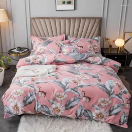 Bedding Sets Small Edition Plant Cashmere 4 Peças Home Têxteis Cobra Cobertina Fronha, sem landing saudável e interior