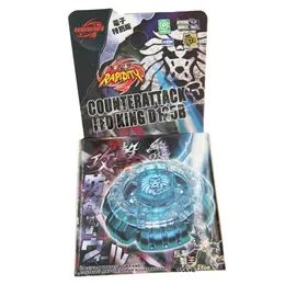 B-X Toupie Patlama Beyblade Döndüren En İyi Yüksek Lekitli Metal Füzyon Toupie Microvolt Leo King D125B Battle Top Starter Drop 240412