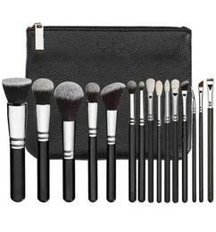 Make -up -Bürsten Zoeva 815pcs Leder Frauen Zip Handtasche Professionelle Pulver Foundation Lidschattenwerkzeuge T2209216166490