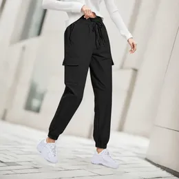 Kadın Pantolon Kadınlar Kadın Spor Gevşek Koşu Yoga Terzyosu Pantolonlar Fitness Yüksek Bel Kargo Jogging Pantalones de Mujer