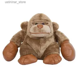Pchane pluszowe zwierzęta nowe kreatywne pluszowe zabawki król Kong Kong Gorilla Black Symulacja Śliczna mała małpa miękka lalka l47