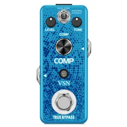 Гитарный VSN LEF333 Гитарный компрессор педали Digital Comp Pedals для электрогитары Classic Studio Grade Compressors