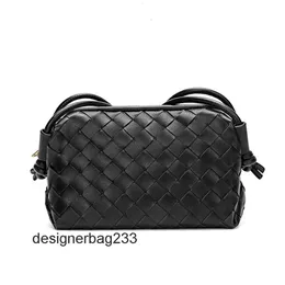 Des Leather Bag Lady Bottegs Loop Veneeta Purse Autumn Winter Woven Bags Womens Messenger Small Square Soft Shoulder I16e