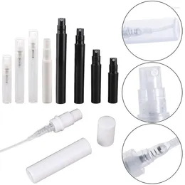 Lagringsflaskor 100 st 2 ml/3 ml/4 ml/5 ml Snap Type Plast Penform Parfym Spray Travel Fine Mist tomma påfyllningsbara atomerbehållare