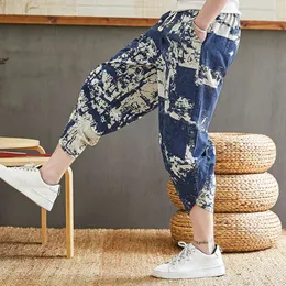 Pantaloncini di cotone maschili estivi, sport casual sciolti e alla moda, Harlan Capris, pantaloni da uomo oversize maschili da uomo